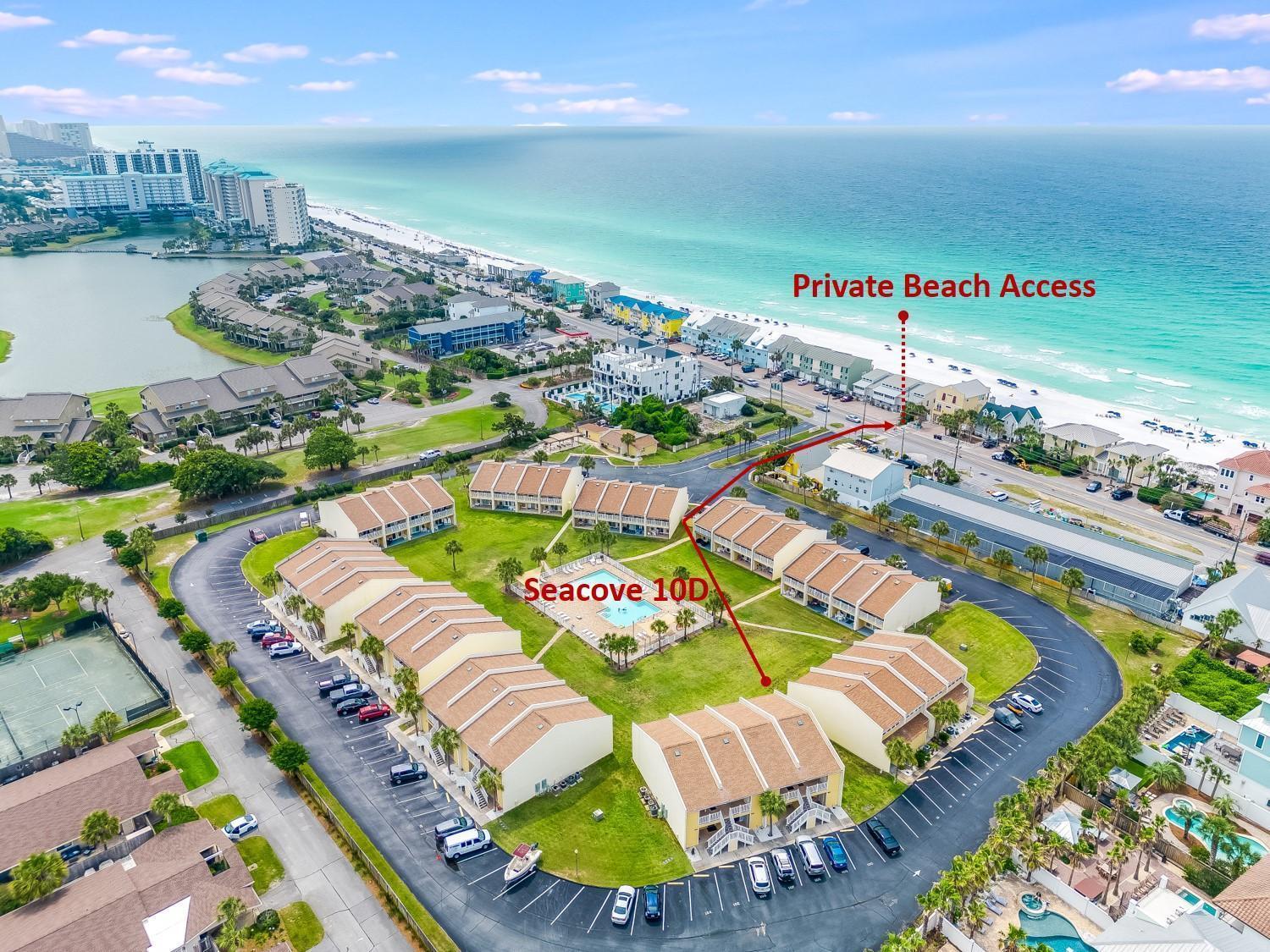 10 D, One Bedroom Condo Destin Exterior photo